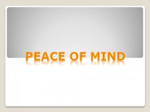 Peace of Mind Tips | Recap Dec 2014
